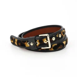 Femme HERBERT FRERE SOEUR Ceintures-Herbert Frère Soeur - Ceinture La Turenne Gansee - Léopard