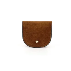 Femme HERBERT FRERE SOEUR Porte Monnaie|Porte Monnaie-Herbert Frère Soeur - Porte monnaie Le Tigrou Velours - Chocolat