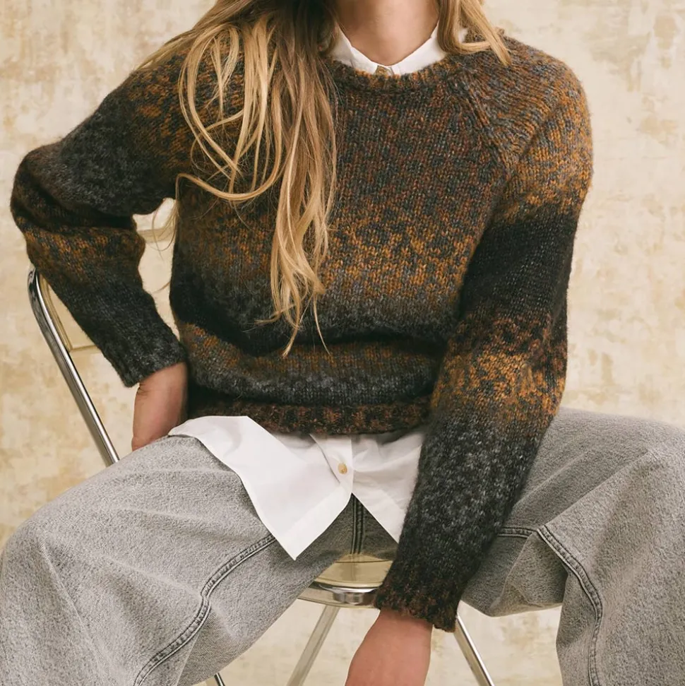 Femme HOD Mailles-- Pull Magic - Moka