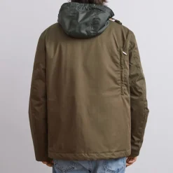 Homme Holubar Manteaux-- Light Hunter - Olive
