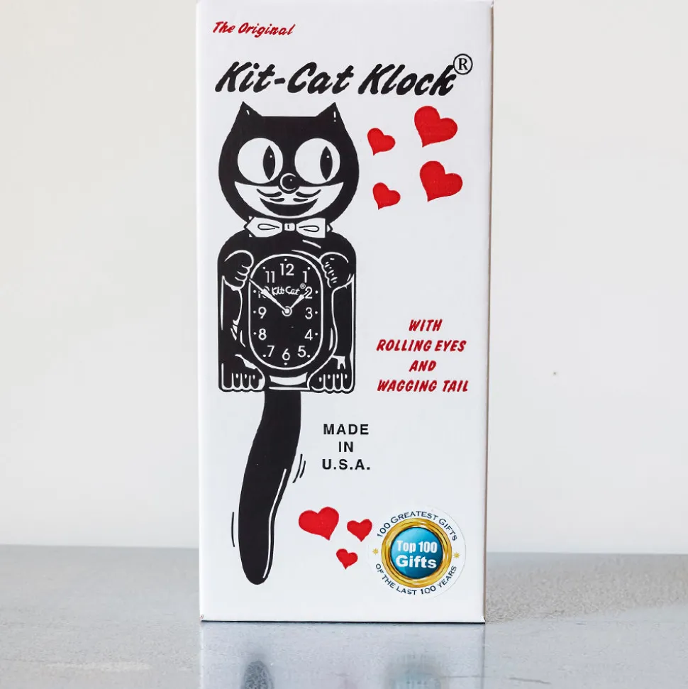 1786 KIT CAT KLOCK Horloges|L'esprit Merci-Horloge Kit Cat - Noir