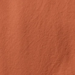 1700 COTEX Housses De Couette-Housse de couette en percale de coton - Rouge Ocre