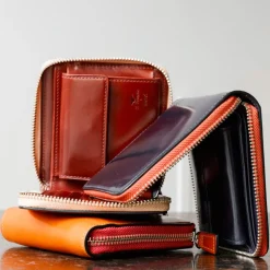 Femme Il Bussetto Porte Monnaie|Porte Monnaie-x Merci - Portefeuille Bi-Fold Zip - Biscuit