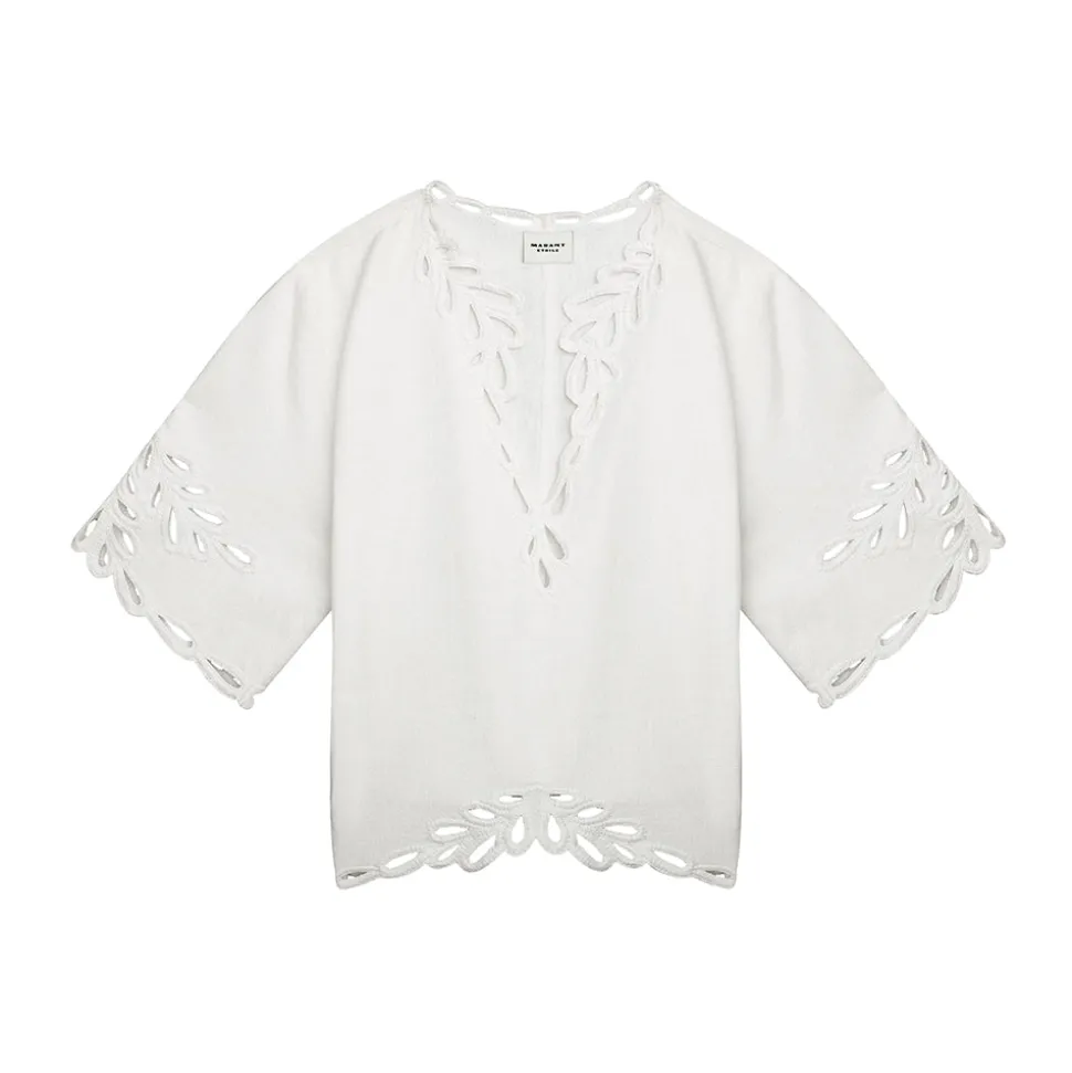 Femme Isabel Marant Chemises-- Blouse Shana - Blanc