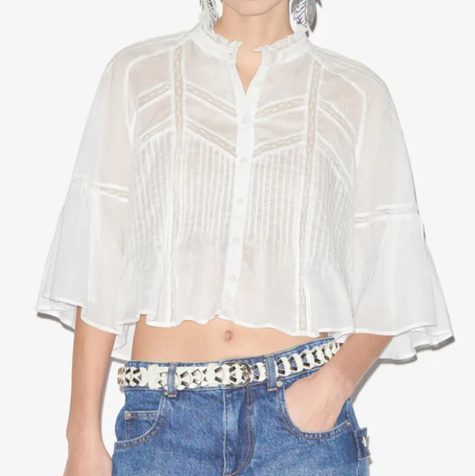 Femme Isabel Marant Chemises-- Chemise Gramy - Blanc