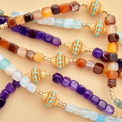Femme JUHU Colliers-- Collier Ness - Violet