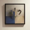 2151 KENNY HARRIS Peintures-Kenny Harris - Peinture Moka - Bleu et Blanc