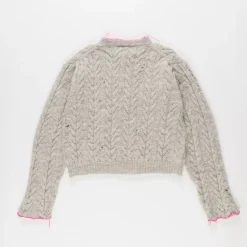 Femme LA FETICHE Mailles-- Cardigan Lisetta - Gris