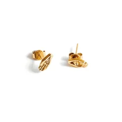 Femme LA2L Boucles D'oreilles-- Puces Sacha - Main
