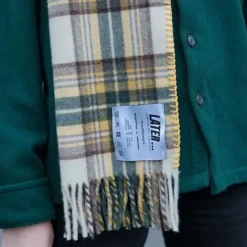 Femme Later Foulards & Echarpes|Foulards & Echarpes-- Echarpe Tartan - Jaune