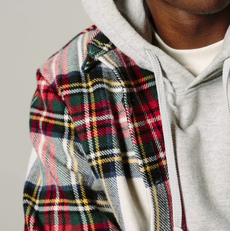 Homme Later Vestes-- Veste Boule Ecossais - Rouge