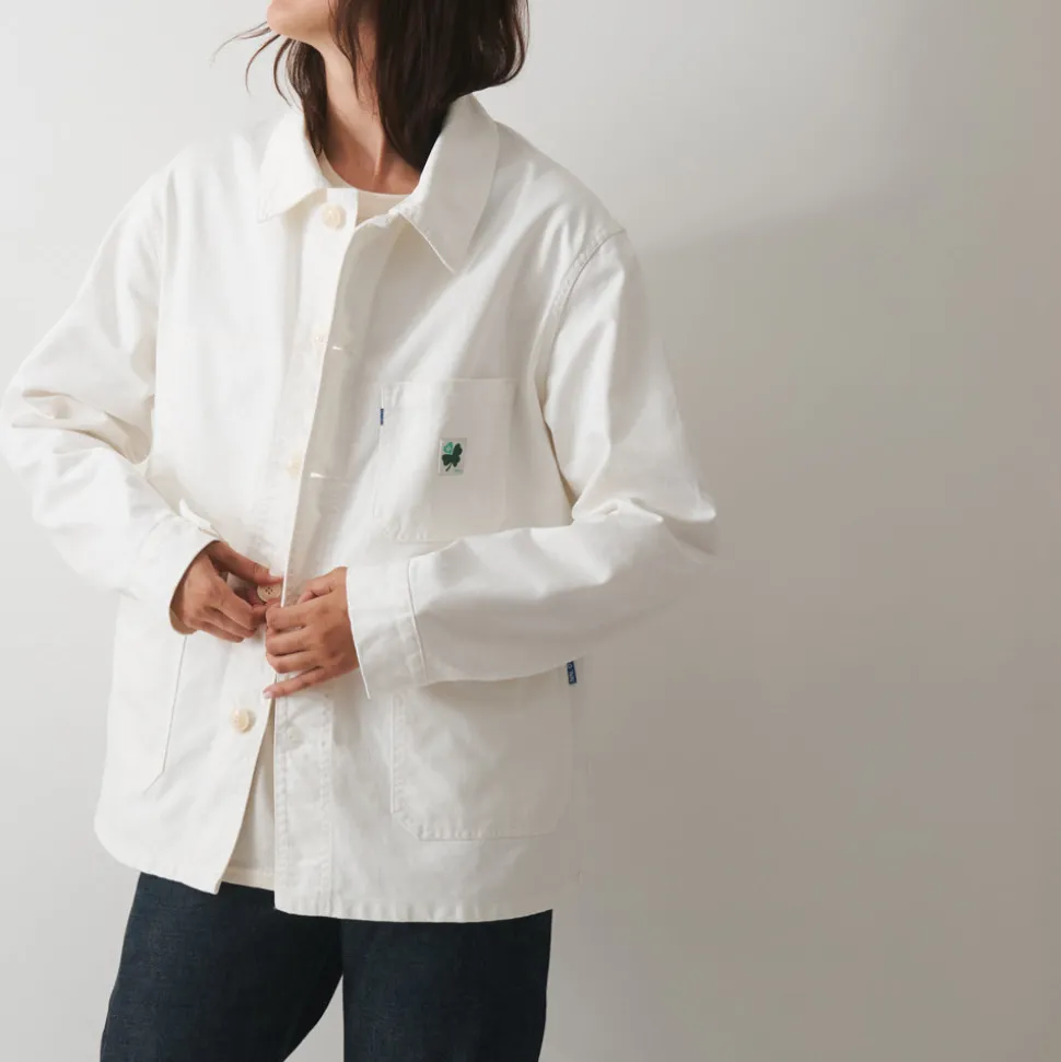 Femme NN07 Vestes|Vestes-Le Laboureur x NN. 07 x Merci - Veste Tréfle Coeur - Vert