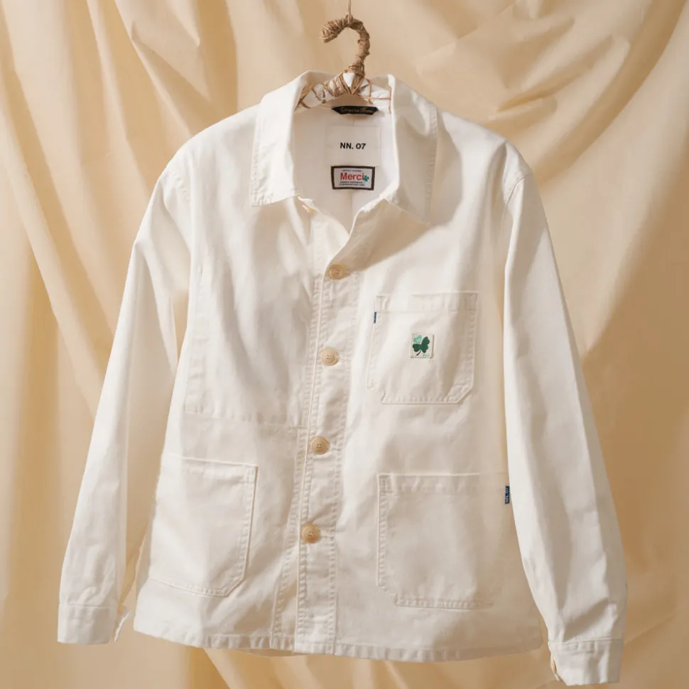 Femme NN07 Vestes|Vestes-Le Laboureur x NN. 07 x Merci - Veste Tréfle Coeur - Vert