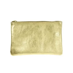 Femme Les Cleias Trousses De Toilette|Pochettes-Les Cléias - Pochette Zippée L - Doré