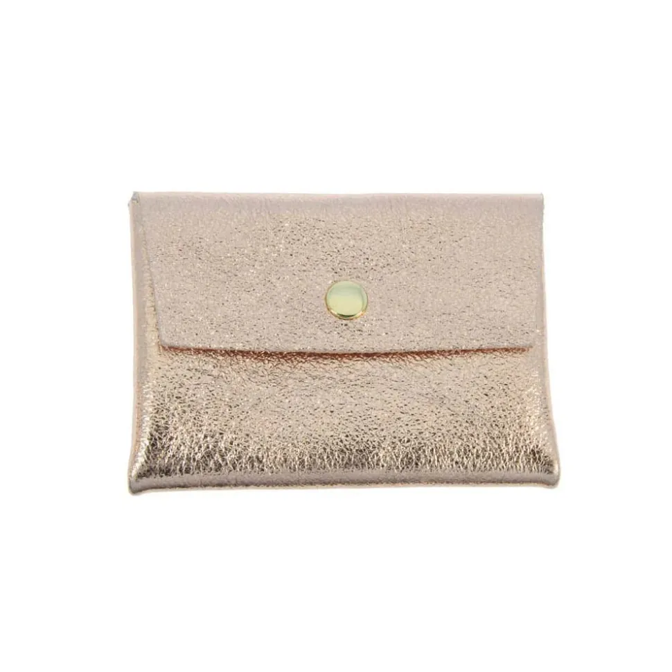 Femme Les Cleias Porte Monnaie|Porte Monnaie-Les Cléias - Porte-Monnaie Double - Rose