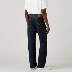Homme Levis Jeans-Levi's - Jeans 555 Relaxed Straight - Bleu Marine