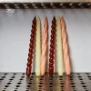 208 HAY Bougies & Parfums D'intérieur-Lot de 6 bougies Twist - Citron / Peche / Marron