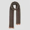 Femme LOVAT u0026 GREEN Foulards & Echarpes-Lovat & Green - Echarpe Leonardo - Bordeaux