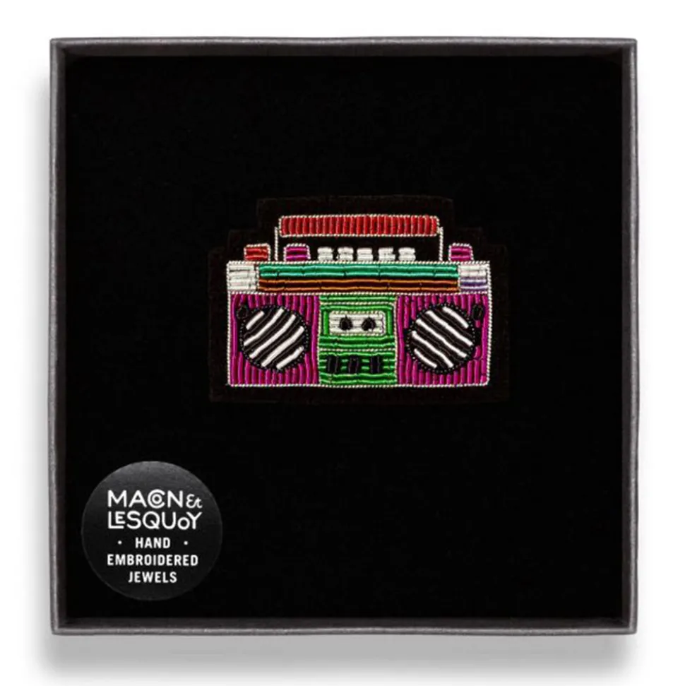 Femme MACON & LESQUOY Pin's|Pin's-Macon & Lesquoy - Broche - Ghetto blaster