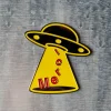2213 HEYANG Les Accessoires Merci|L'esprit Merci-Magnet en métal Merci UFO - Merci