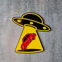 2213 HEYANG Les Accessoires Merci|L'esprit Merci-Magnet en métal Merci UFO - Fiat 500