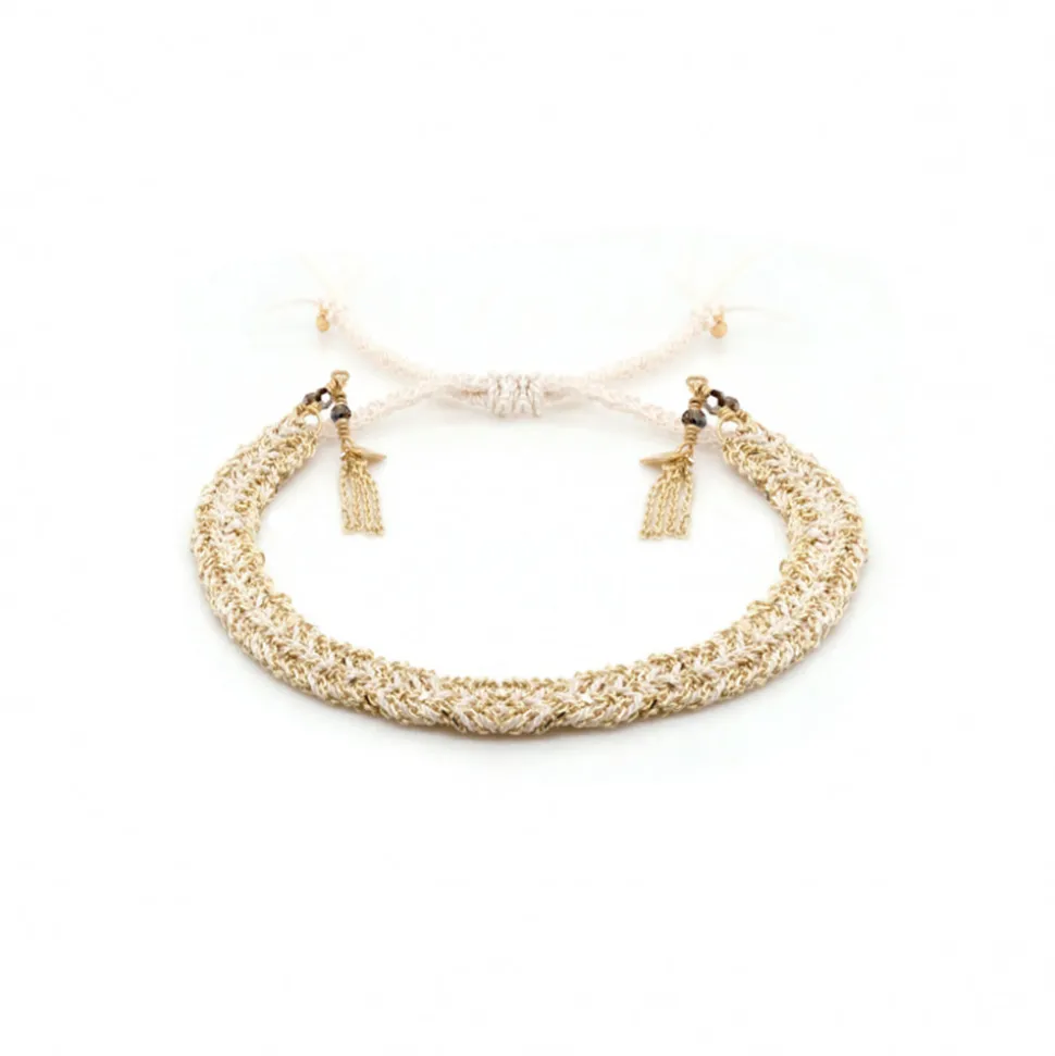 Femme MARIE LAURE CHAMOREL Bracelets-- Bracelet n°183 - Blanc & Gold