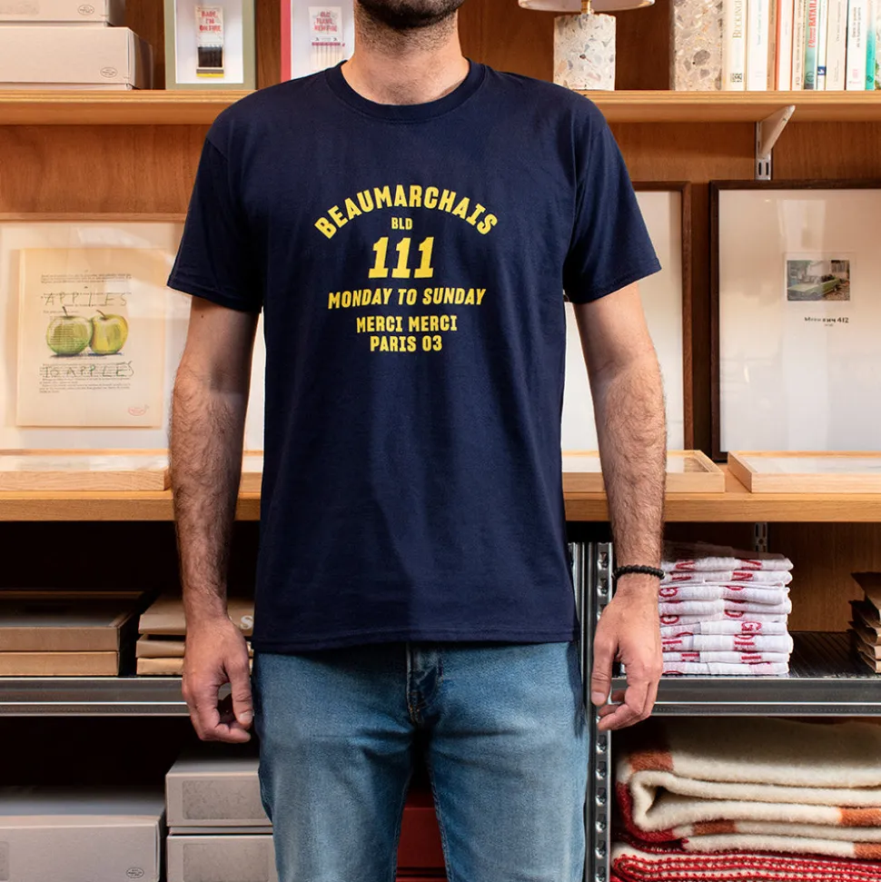 Femme 1473 SCRKS T-shirts|T-shirts-Merci - T-shirt unisexe - Beaumarchais Marine