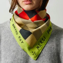 Femme D01 Foulards & Echarpes-Merci - Bandana Ars Vivendi Virtus Est - Jaune