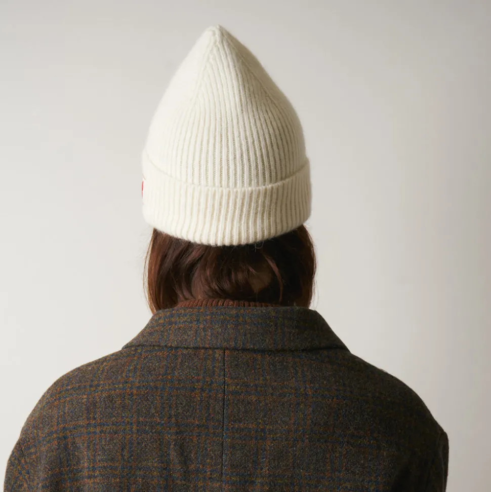 Femme MA01 L'esprit Merci|Bonnets-Merci - Bonnet Lucky - Blanc & Rouge