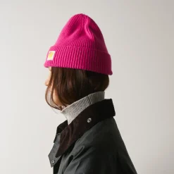 Femme MA01 Bonnets|Bonnets-Merci - Bonnet Lucky - Rose & Jaune