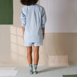 Femme G01 Shorts|Shorts-Merci - Boxer Jude - Carreaux Bleu