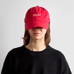 Femme M05 L'esprit Merci|Casquettes & Bobs-Merci - Casquette Miroir - Rouge & Ecru