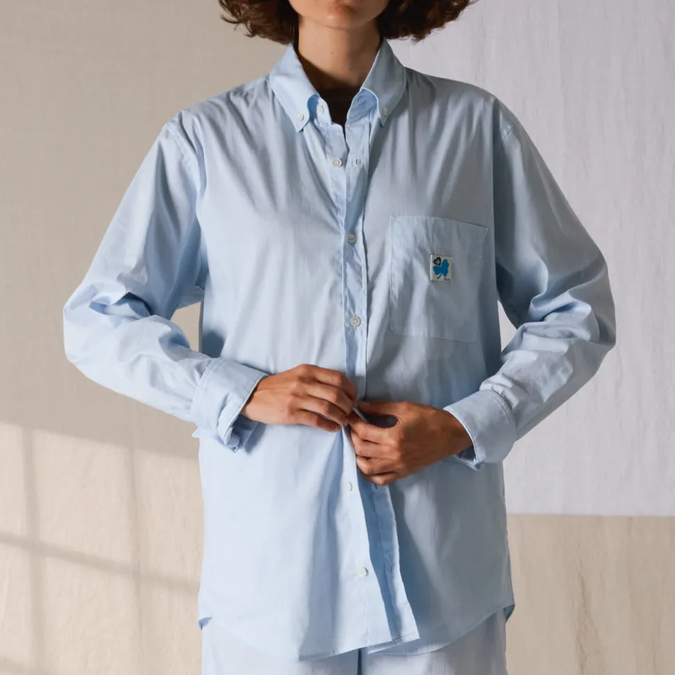 Femme G01 Chemises|Chemises-Merci - Chemise Basile - Carreaux Bleu
