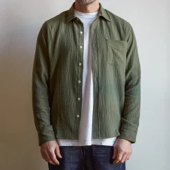 Homme MERCI Chemises-- Chemise Gaspard en gaze de coton -