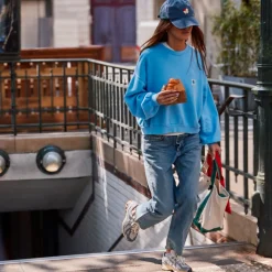 Femme MJ01 Sweats-Merci - Crewneck Emma - Bleu