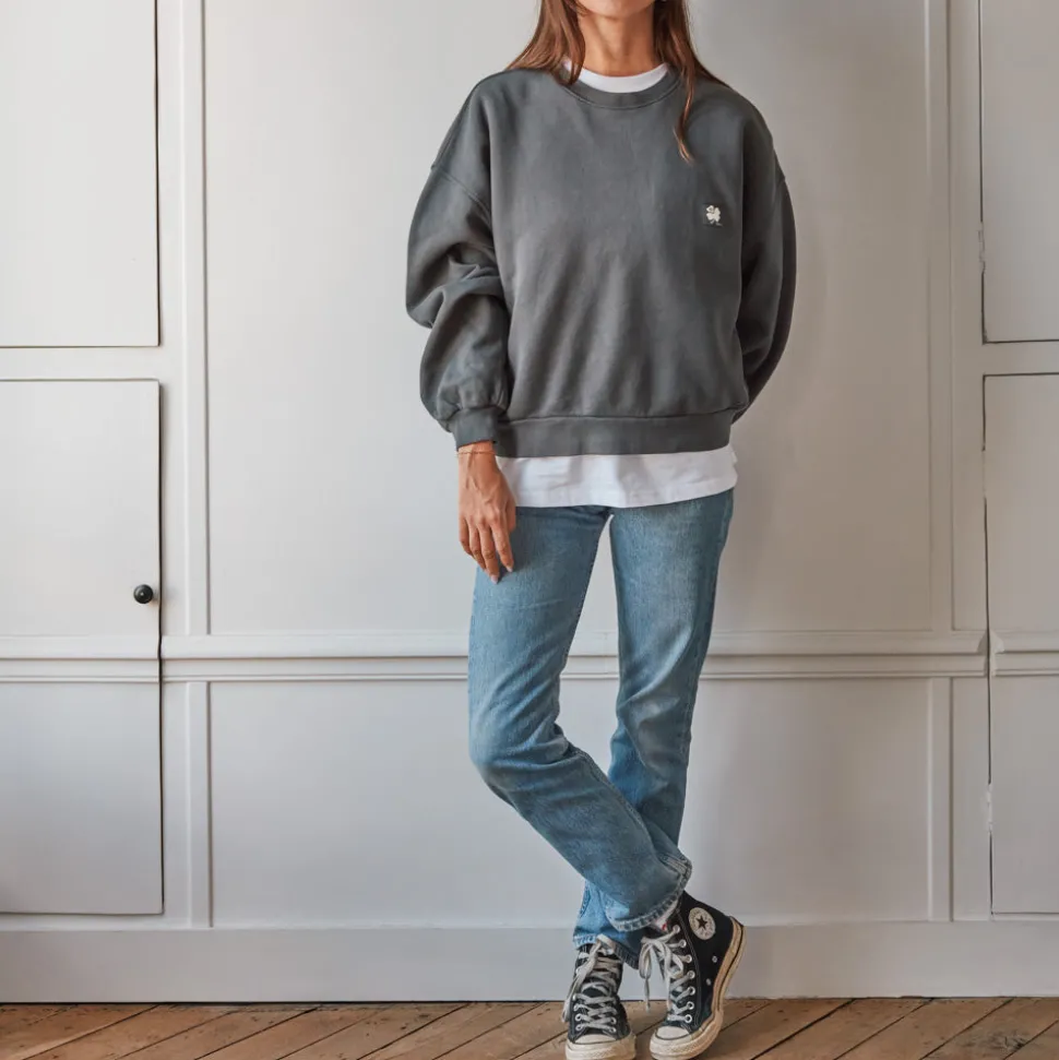 Femme MJ01 Sweats-Merci - Crewneck Emma - Gris