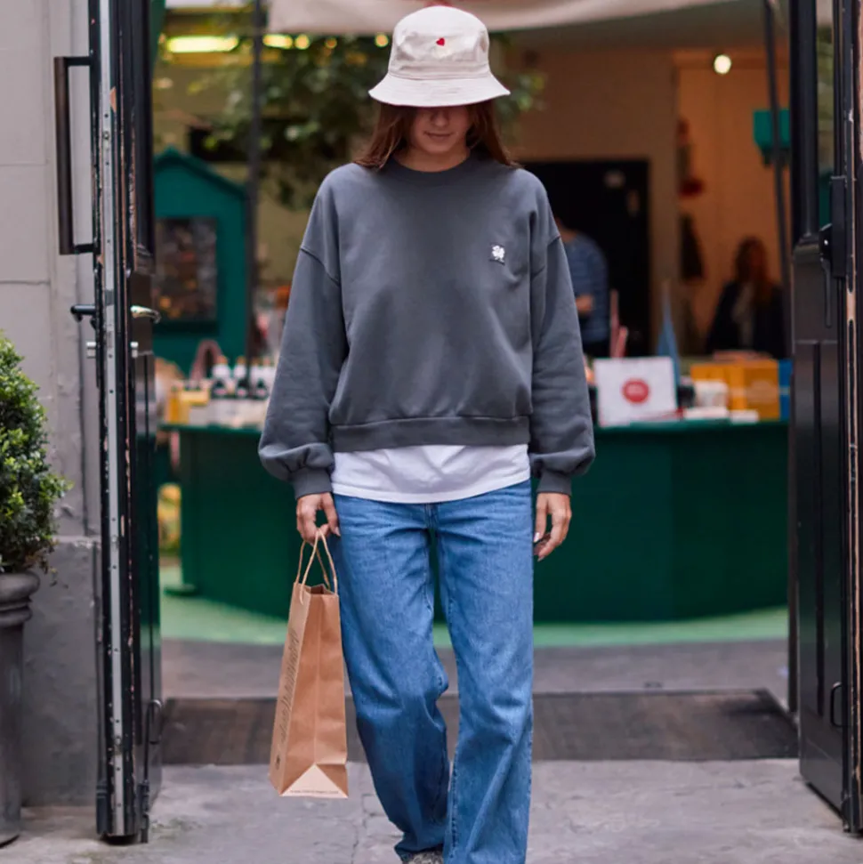 Femme MJ01 Sweats-Merci - Crewneck Emma - Gris
