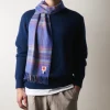 Femme JE01 Maison De Campagne|Foulards & Echarpes-Merci - Echarpe en cachemire Harry - Carreaux Violet