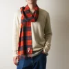 Femme JE01 Maison De Campagne|Foulards & Echarpes-Merci - Echarpe en cachemire Harry - Rouge Tartan