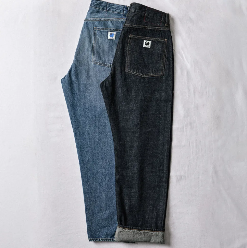 Femme KE01 Jeans|Jeans-Merci - Jeans Droit Trèfle - Stonewash
