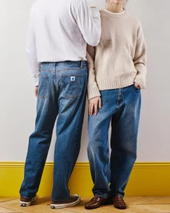 Femme KE01 Jeans|Jeans-Merci - Jeans Droit Trèfle - Stonewash