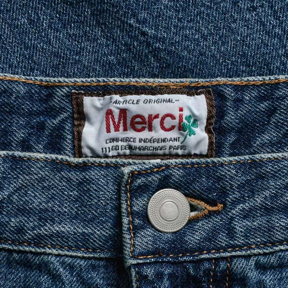 Femme KE01 Jeans|Jeans-Merci - Jeans Droit Trèfle - Stonewash