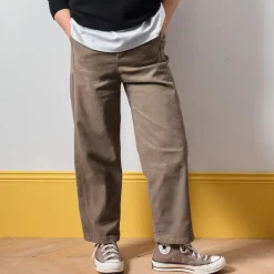 Femme J01 Pantalons-Merci - Pantalon en Coton - Camel