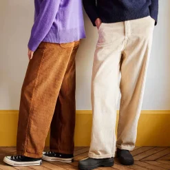 Femme MERCI Pantalons-- Pantalon en velours côtelé - Camel