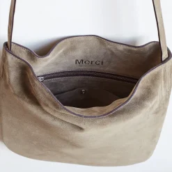 Femme MERCI Sacs À Main-- Sac en daim - Cardinal