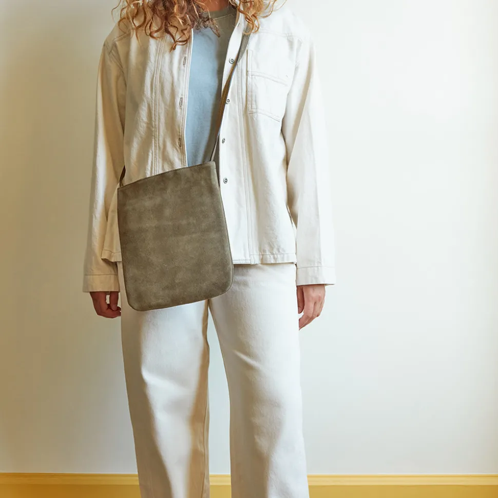 Femme MERCI Sacs À Main-- Sac en daim - Truffle