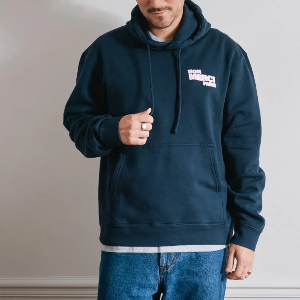 Femme BS01 Sweats|Sweats-Merci - Sweat Non Merci - Marine