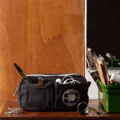 2104 VJ SOURCING Trousses|Écriture-Merci - Trousse en canvas Weekender - Noir