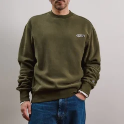Femme CHAMPION Sweats|Sweats-Merci x - Crewneck - Olive