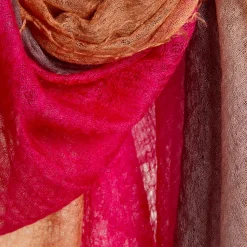 Femme Mirror in the Sky Foulards & Echarpes-- Foulard St Tropez - Rose